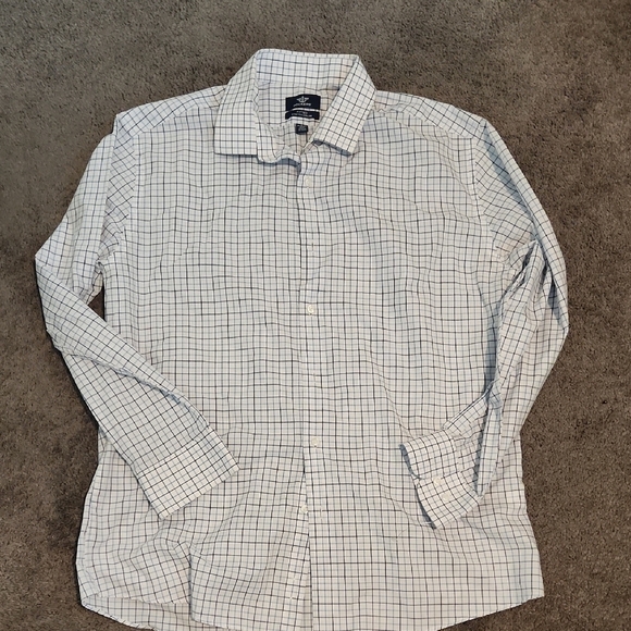 Dockers Men's Blue Checkered Shirt - Picture 1 of 5